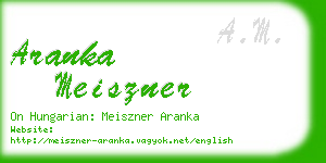 aranka meiszner business card